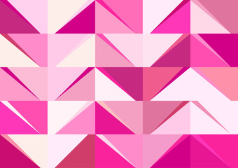 Obraz premium Abstract polygonal pink color background