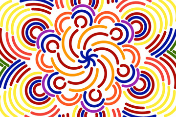 Beautiful colourful  caleidoscope gradient of traditional batik ethnic FLORAL frame illustration for wallpaper background ads clothing or presentation template