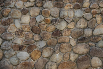 Background of brick stone wall texture. Close up image. Outdoor home decoratio