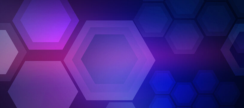 Abstract Technology Hexagon Cogs Design Background. Digital Futuristic