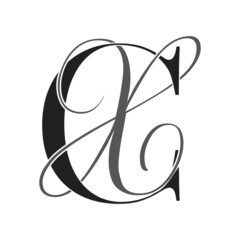 cx, xc, monogram logo. Calligraphic signature icon. Wedding Logo Monogram. modern monogram symbol. Couples logo for wedding