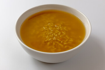 Pumpkin Sikhye on a white background