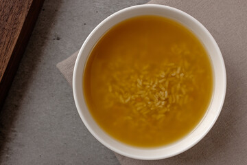 Korean traditional drink made with pumpkin and rice