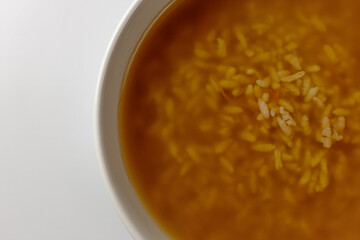 Pumpkin Sikhye on a white background