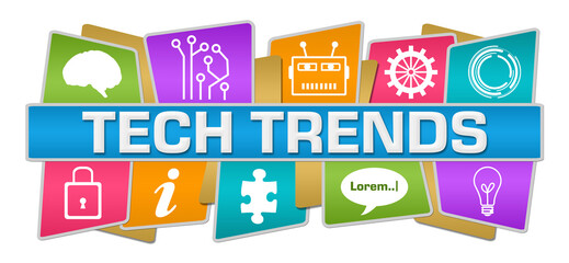 Tech Trends Colorful Squares Technology Top Bottom 