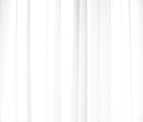 White background with elegant drapery fabric through bright window