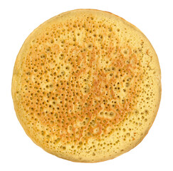 Textured background of delicious fried pancake