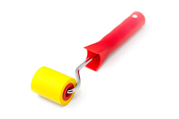 Yellow rubber paint roller