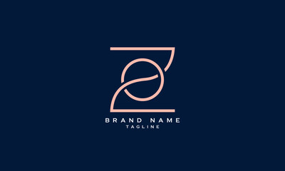 ZO, OS, Abstract initial monogram letter alphabet logo design