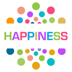 Happiness Colorful Dots Circular 