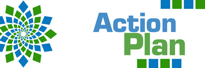 Action Plan Green Blue Element Horizontal 