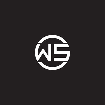 WS LETTER LOGO DESIGN VECTOR
