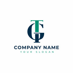 Fototapeta premium Letter GT logo vector design