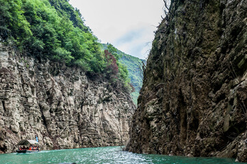 Landscape of the Three Gorges of the Yangtze River in China