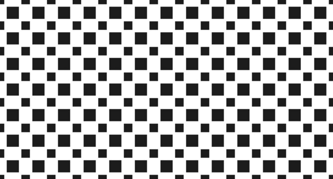 Check Pattern, Black and White Background