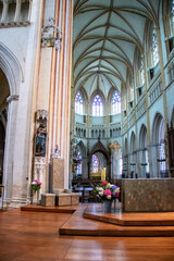 Quimper. Autel de la cathédrale saint Corentin. Finistère. Bretagne	