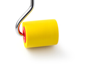 Yellow rubber paint roller