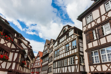 Traditional Alsace half-timbered houses in Strasbourg