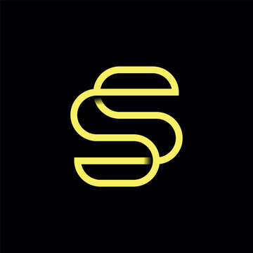 S Symbol Typography Vector Design