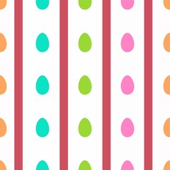 Easter seamless pattern with eggs for wallpaper and fabrics and textiles and packaging and gifts 