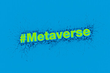 Metaverse Finance banner for decentralized financial system, cryptocurrency, blockchain, and digital asset.3D illustration.