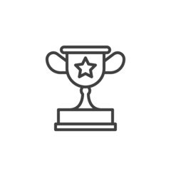 Award cup line icon