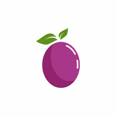 Plum logo vector icon design template