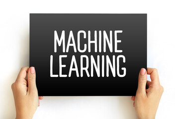 Machine Learning - study of computer algorithms that can improve automatically through experience...