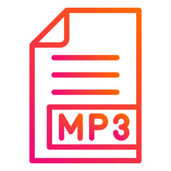 MP3 Vector Icon Design Illustration