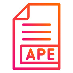 Obraz premium APE Vector Icon Design Illustration