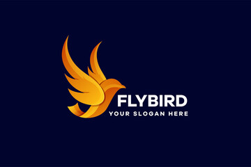 Fly Bird Vector Illustration Logo