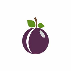 Plum logo vector icon design template