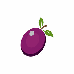 Plum logo vector icon design template