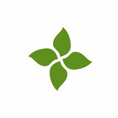 Obraz premium Leaf icon Vector Illustration design Logo template
