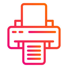 Printer Vector Icon Design Illustration