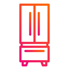 Refrigerator Vector Icon Design Illustration