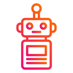 Robot Vector Icon Design Illustration