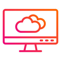 Forecast Vector Icon Design Illustration