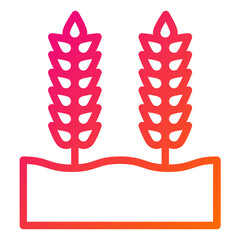 Wheat grain Vector Icon Design Illustration