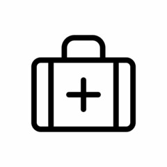 first aid line icon vector