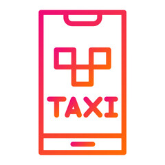 Obraz premium Taxi Vector Icon Design Illustration