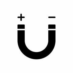 magnet glyph icon vector
