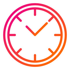 Clock Vector Icon Design Illustration