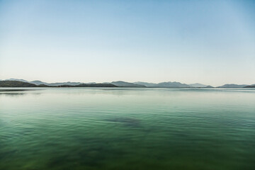 The still and calm view of the lake, as known as Köycegiz Lake