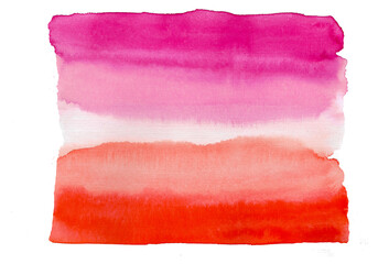 Lesbian abstract watercolor background, blend, brush strokes, creative illustration, orange and rose color palette