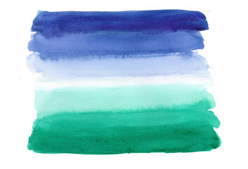 Gay abstract watercolor background, blend, brush strokes, creative illustration, blue, purple, green color palette