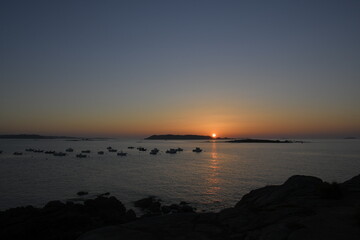 Sunset in Brittany-France