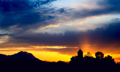 Obraz premium Tramonto abruzzese