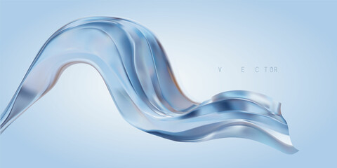 Wave Liquid shape in multi color background. Vector