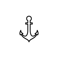 Anchor icon. Anchor sign and symbol. Anchor marine icon.